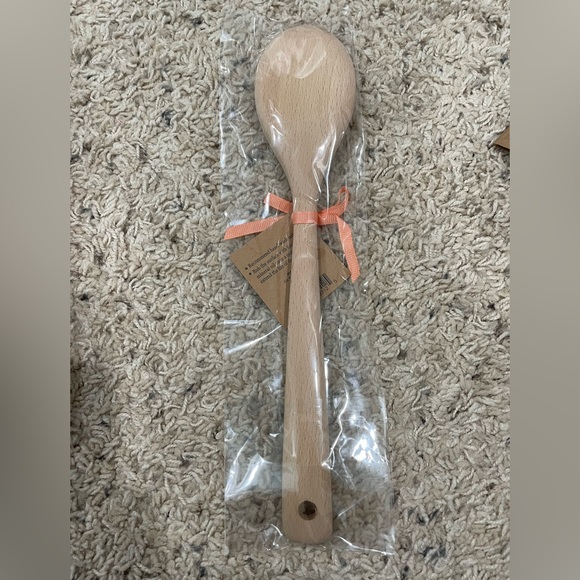 Natural Beech Wood Spoon Georgia On My Mind Peach - Picture 3 of 3